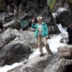 на водопаде в Аршане